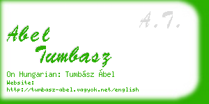 abel tumbasz business card